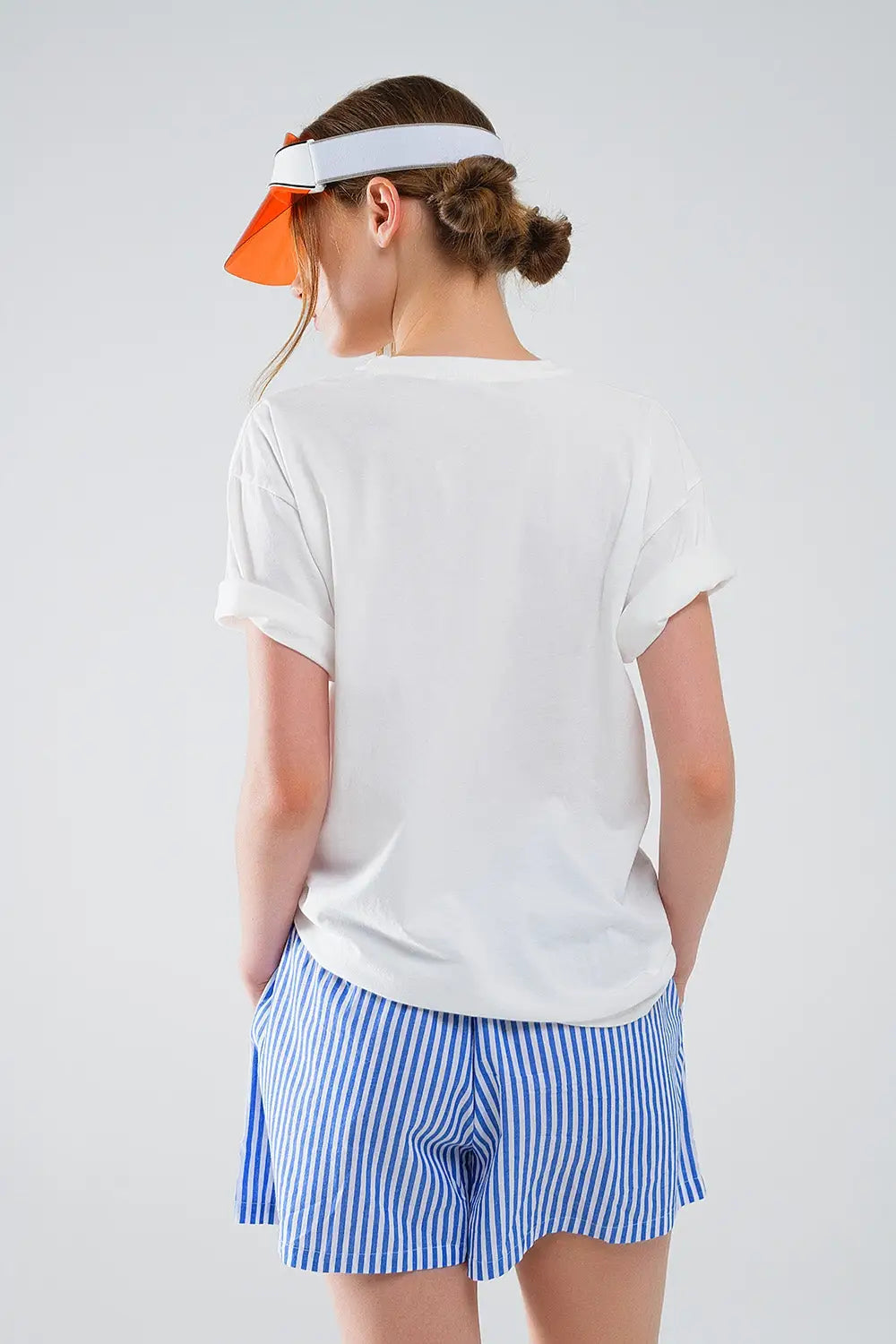 Graphic Smile with me Text T-Shirt in White - WHITE / ONE - T-Shirts
