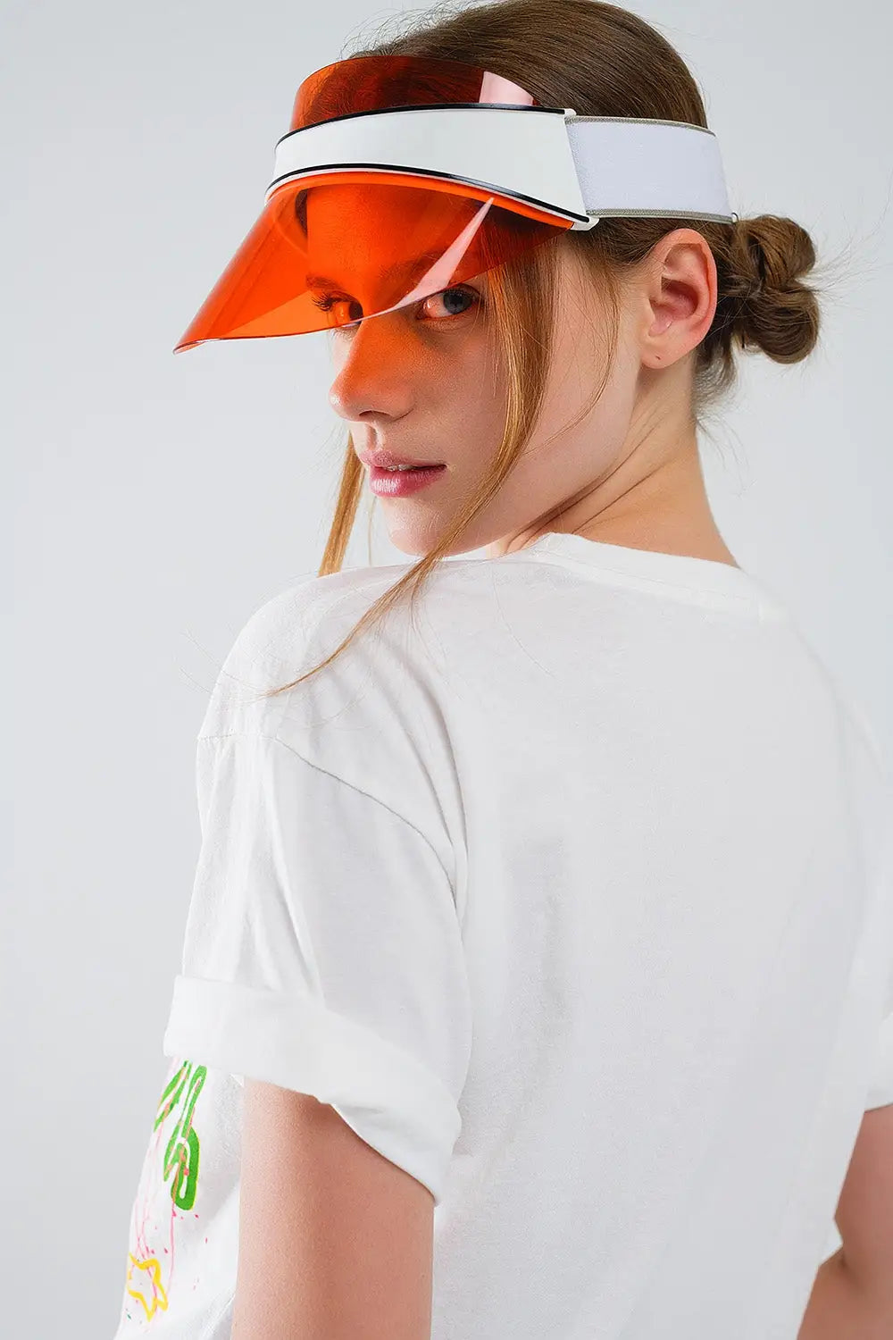 Graphic Smile with me Text T-Shirt in White - WHITE / ONE - T-Shirts