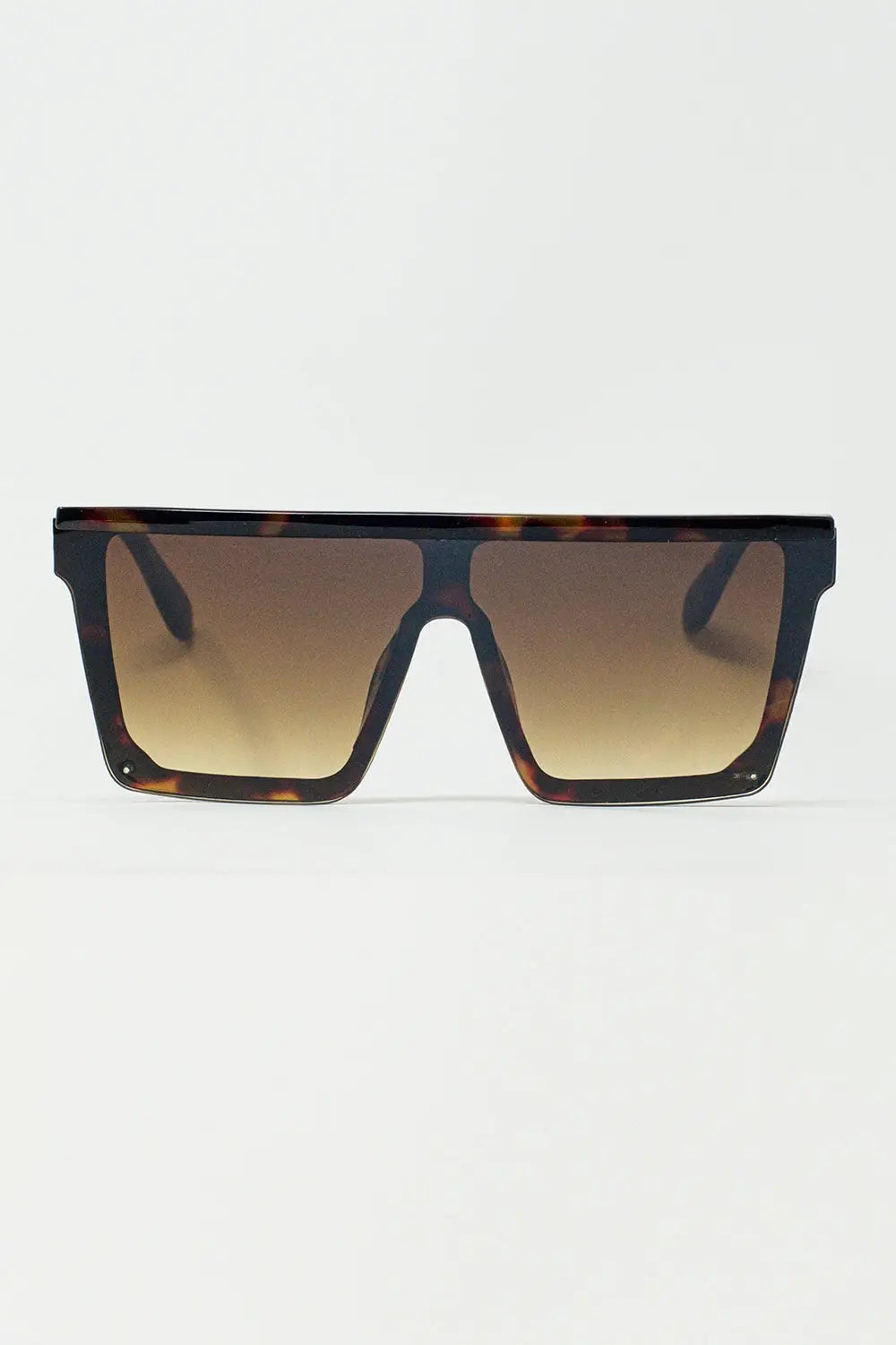 Oversized Squared 70´s Sunglasses in Brown - BROWN / ONE - Sunglasses