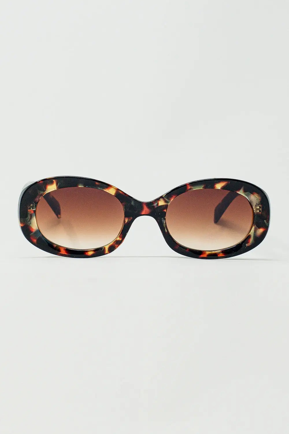 Oval Shapped Sunglasses in Tortoise Shell - BROWN / ONE - Sunglasses