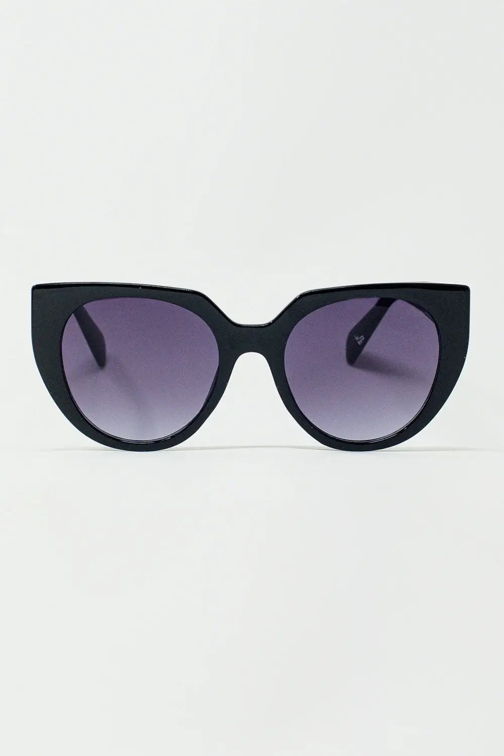Oversized Cat Eye Sunglasses With Wide Rim in Black - BLACK / ONE - Sunglasses