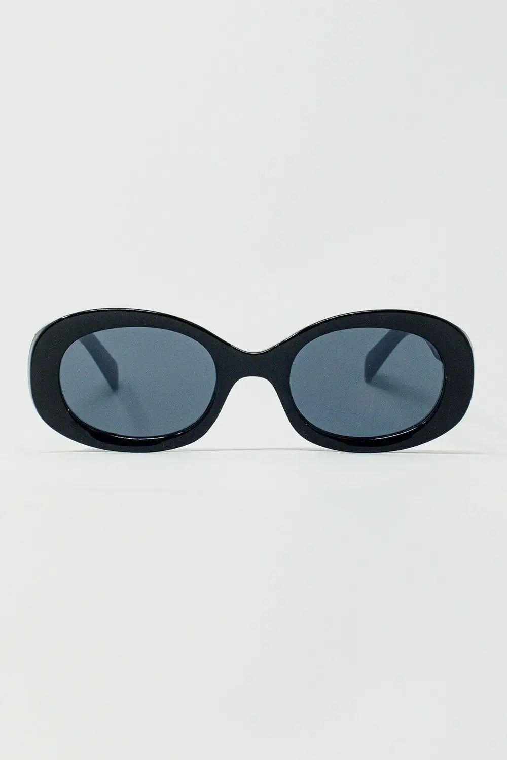 Oversized Oval Sunglasses in Black - BLACK / ONE - Sunglasses