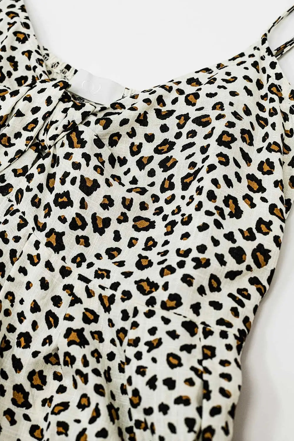 Leopard Print maxi Dress With Knot Detail - Dresses