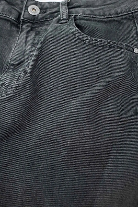Cropped wide leg jeans in gray - Colored Jeans