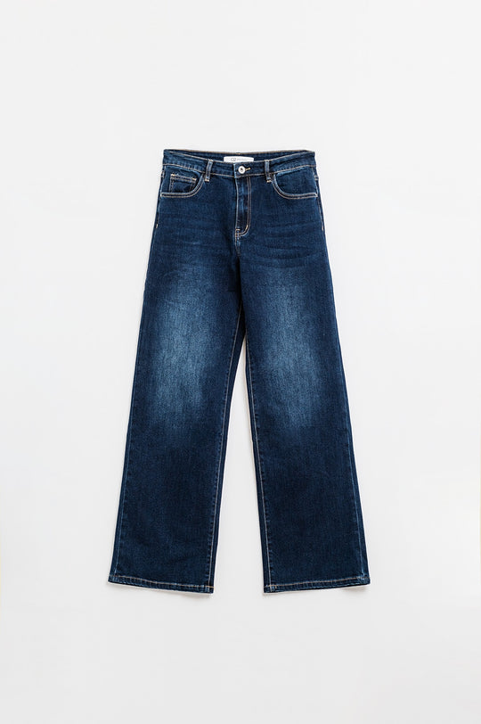 Dark wash wide leg 90&