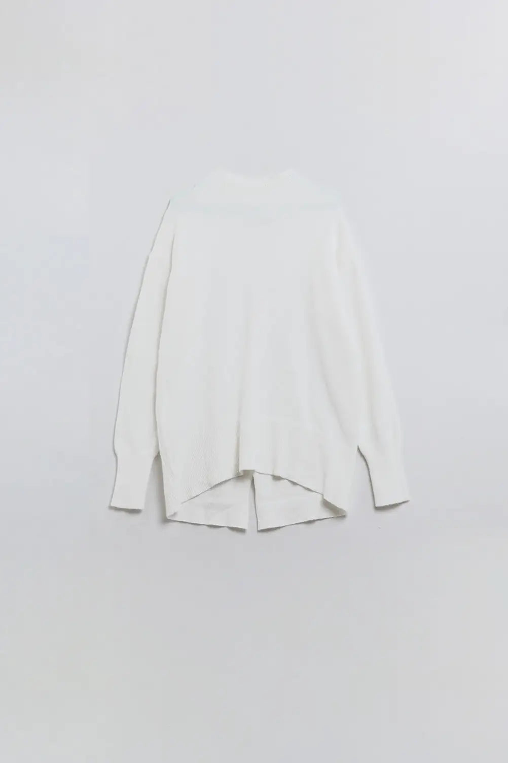 Loose white sweater with open back detail - CREAM / ONE - Sweaters