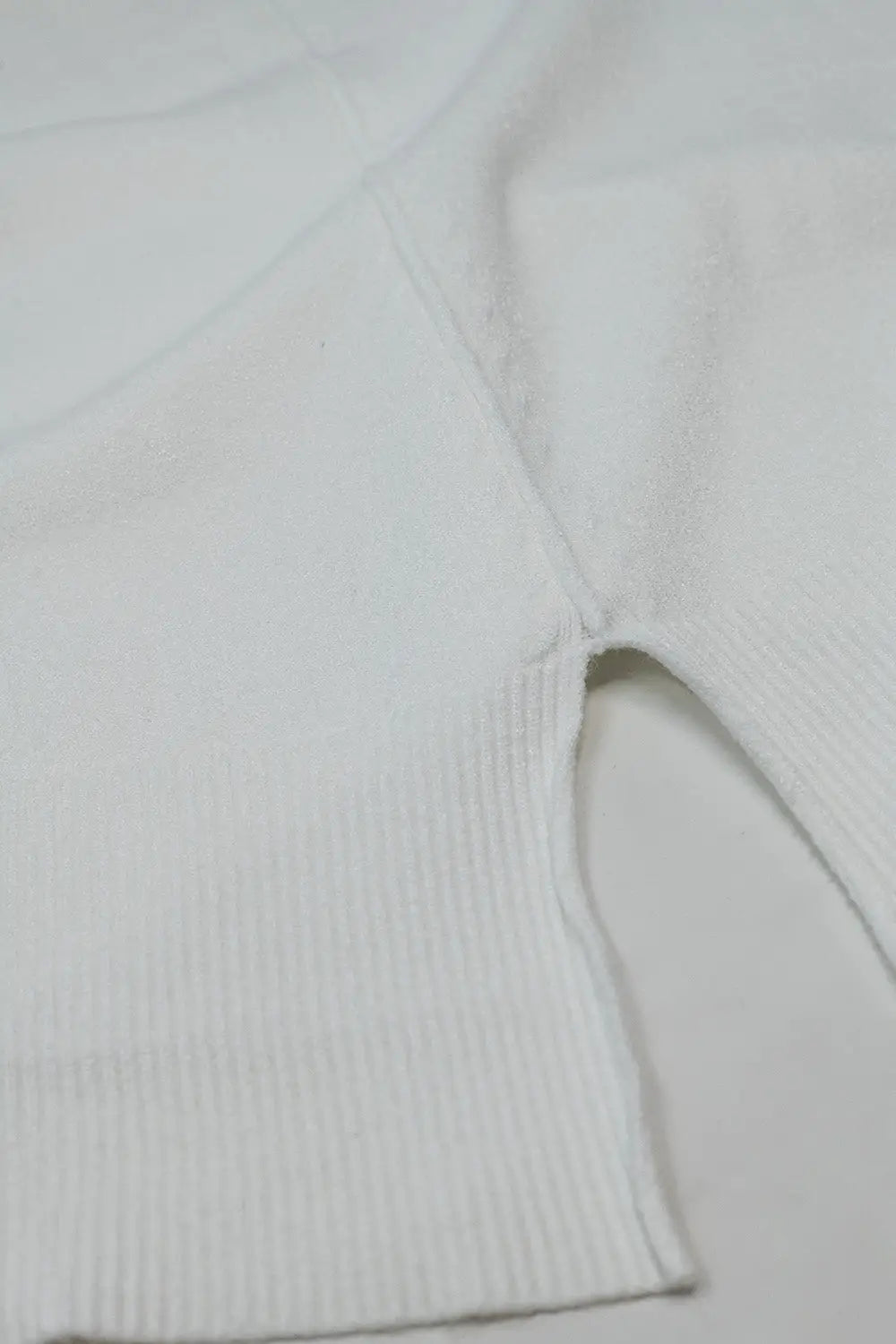 Loose white sweater with open back detail - CREAM / ONE - Sweaters