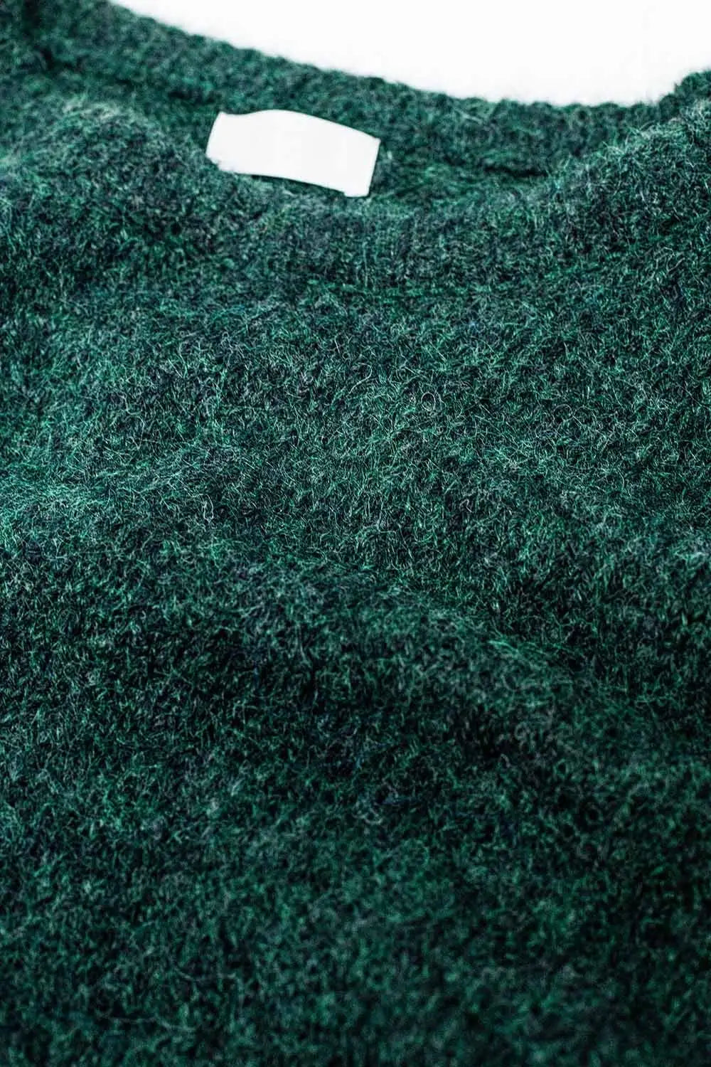 Cozy Balloon Sleeve Jumper in Emerald Green - Sweaters