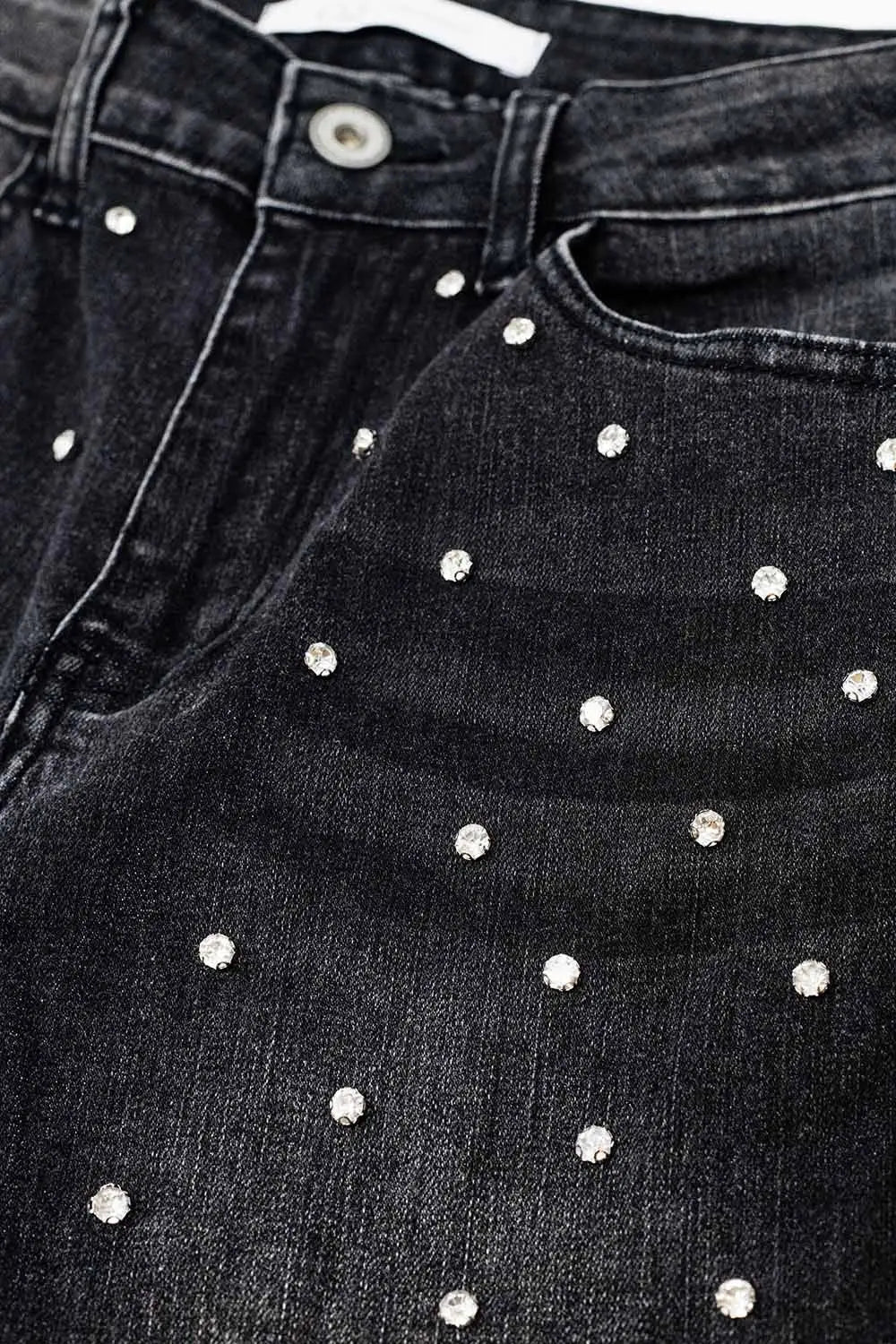 Black Skinny Jeans WIth Rhinestones