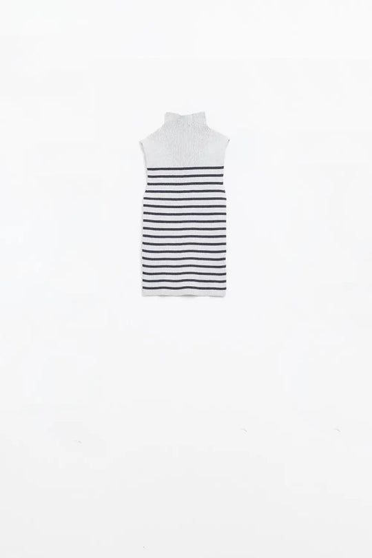 Striped Turtle sweater In light grey - Sweaters
