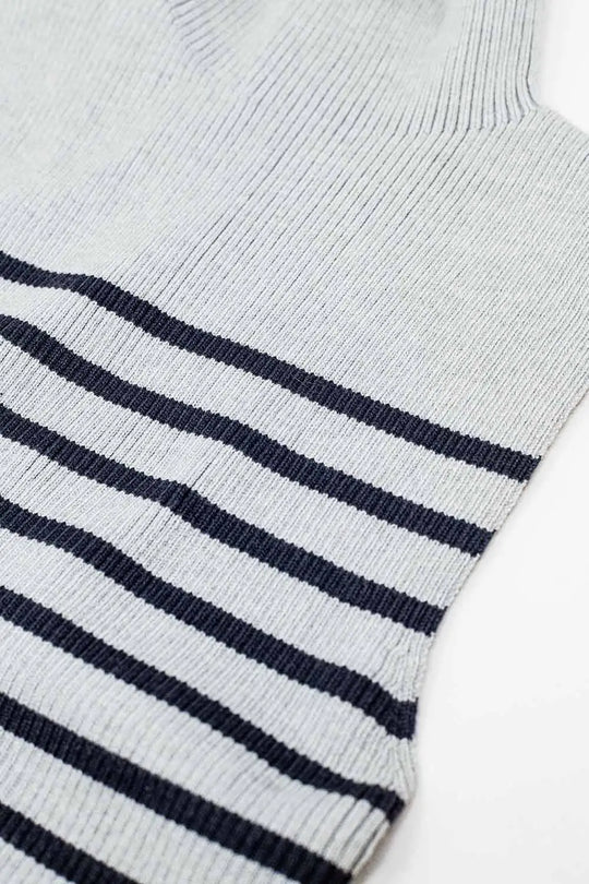 Striped Turtle sweater In light grey - Sweaters