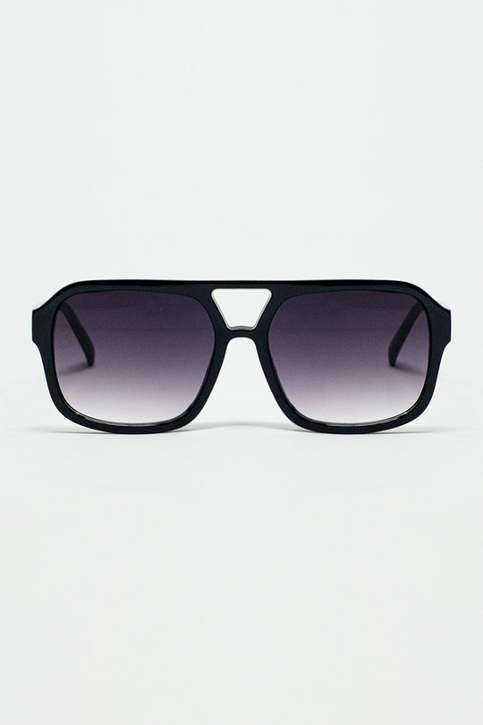 70´s Aviator Sunglasses In Black