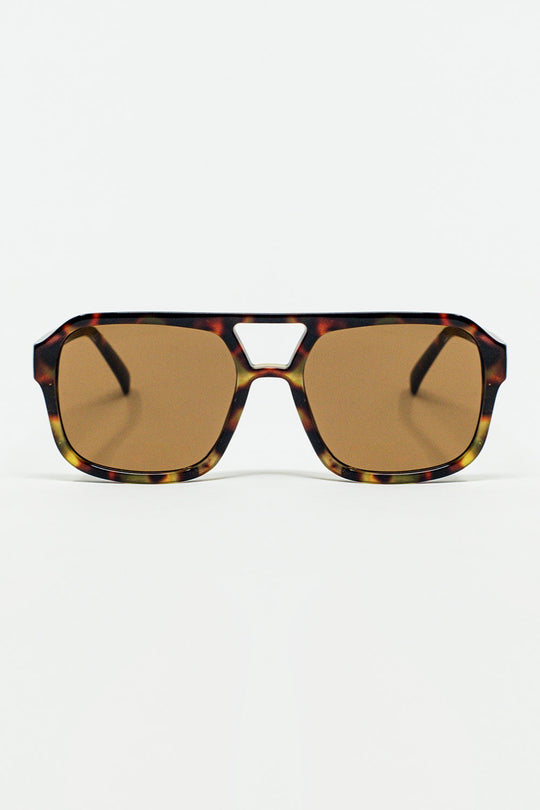 70´s Aviator Sunglasses In Tortoise Shell