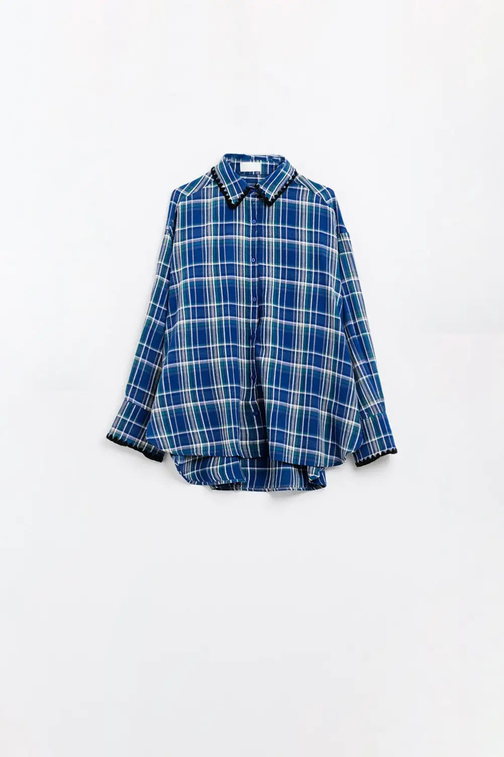 Lumberjack Oversized Shirt in Blue - Shirts