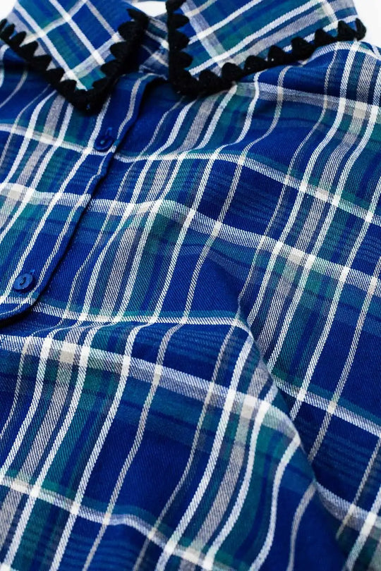 Lumberjack Oversized Shirt in Blue - Shirts