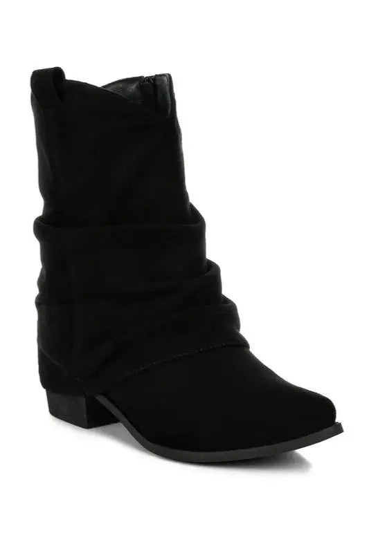 Bronco Slouchy Calf Boots - Shoes