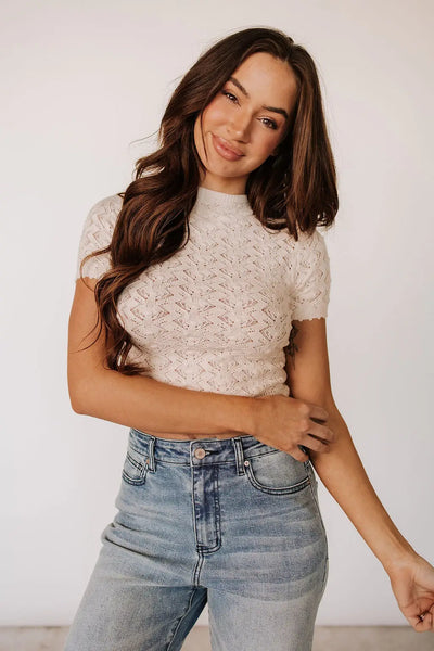 Nora Top - Pearl - Tops