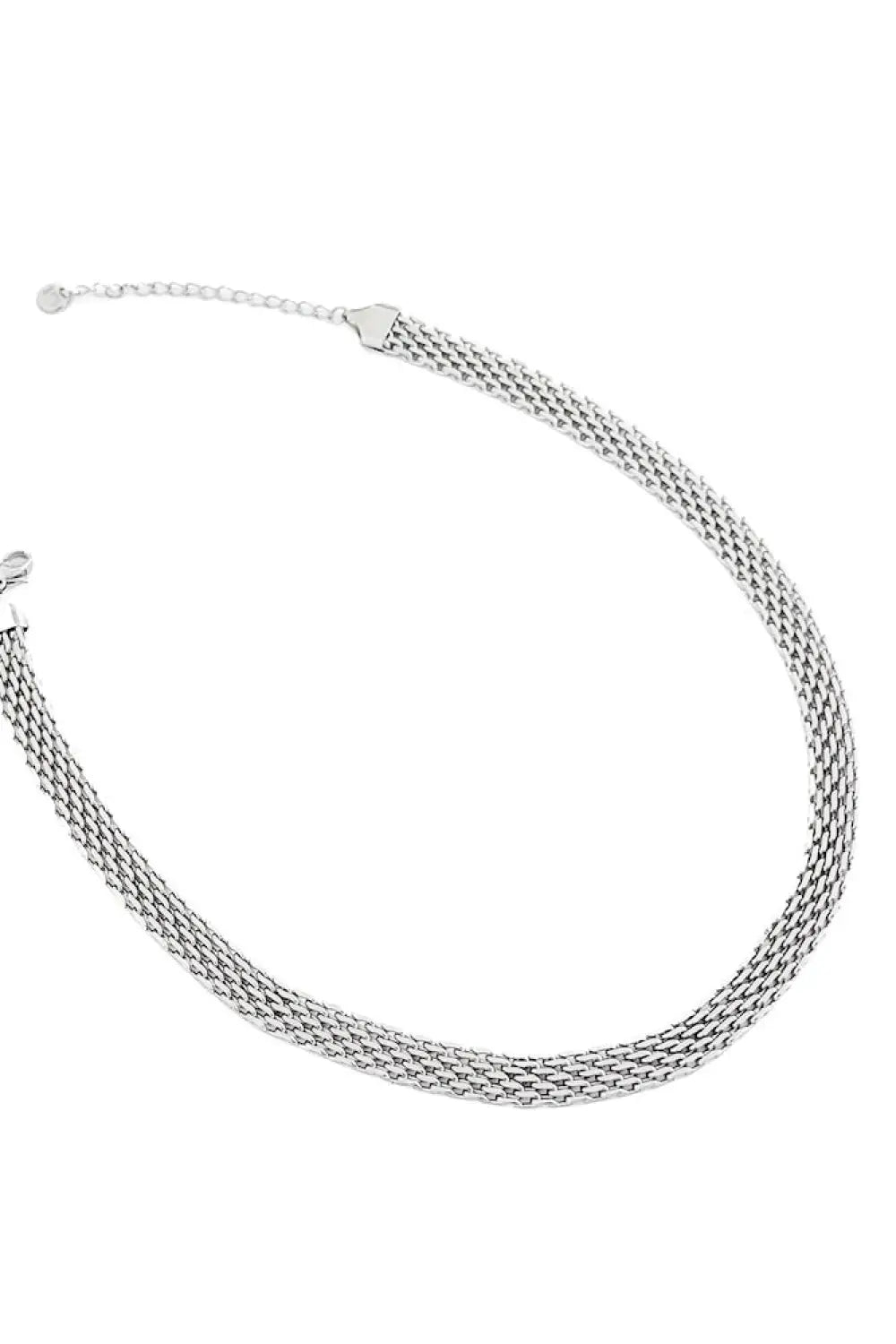 Addelynn Mesh Necklace - WATERPROOF - Silver - Necklace