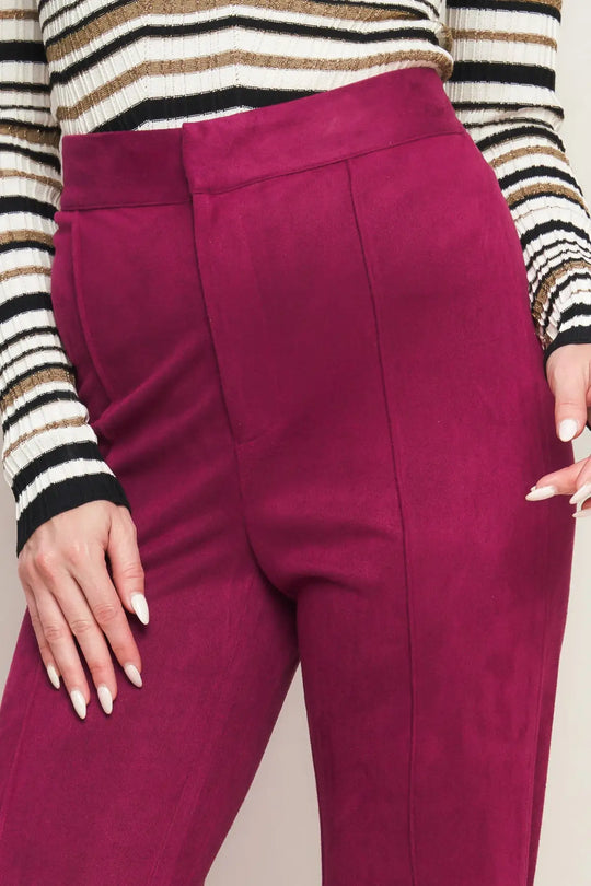 BREEZY BEAUTY SUEDE PANTS - PANTS