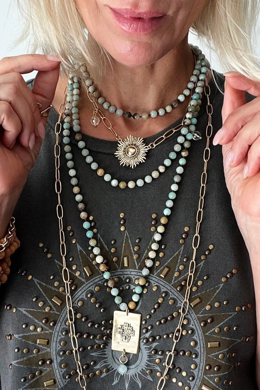 Perfectly Imperfect Starburst Long Chain Necklace - Long chain