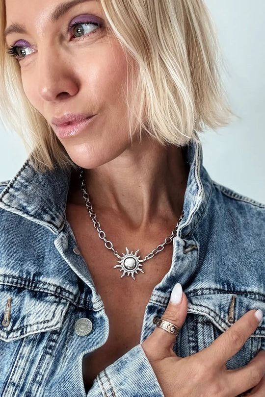 Grateful Sun Choker Necklace
