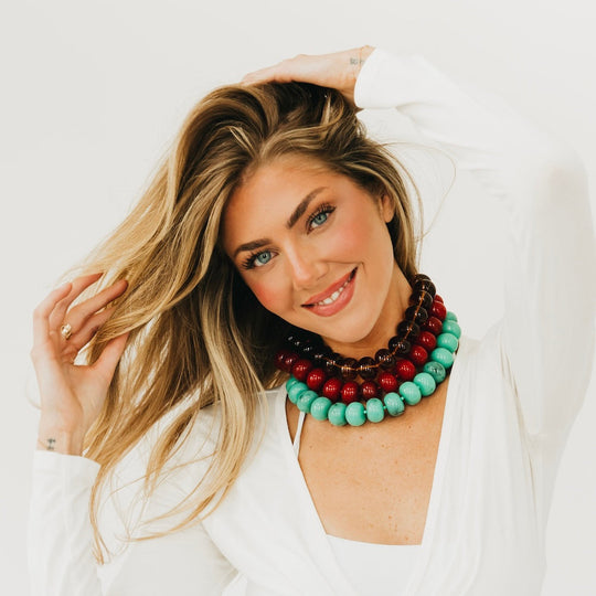 Bella Beaded Necklace - WATERPROOF