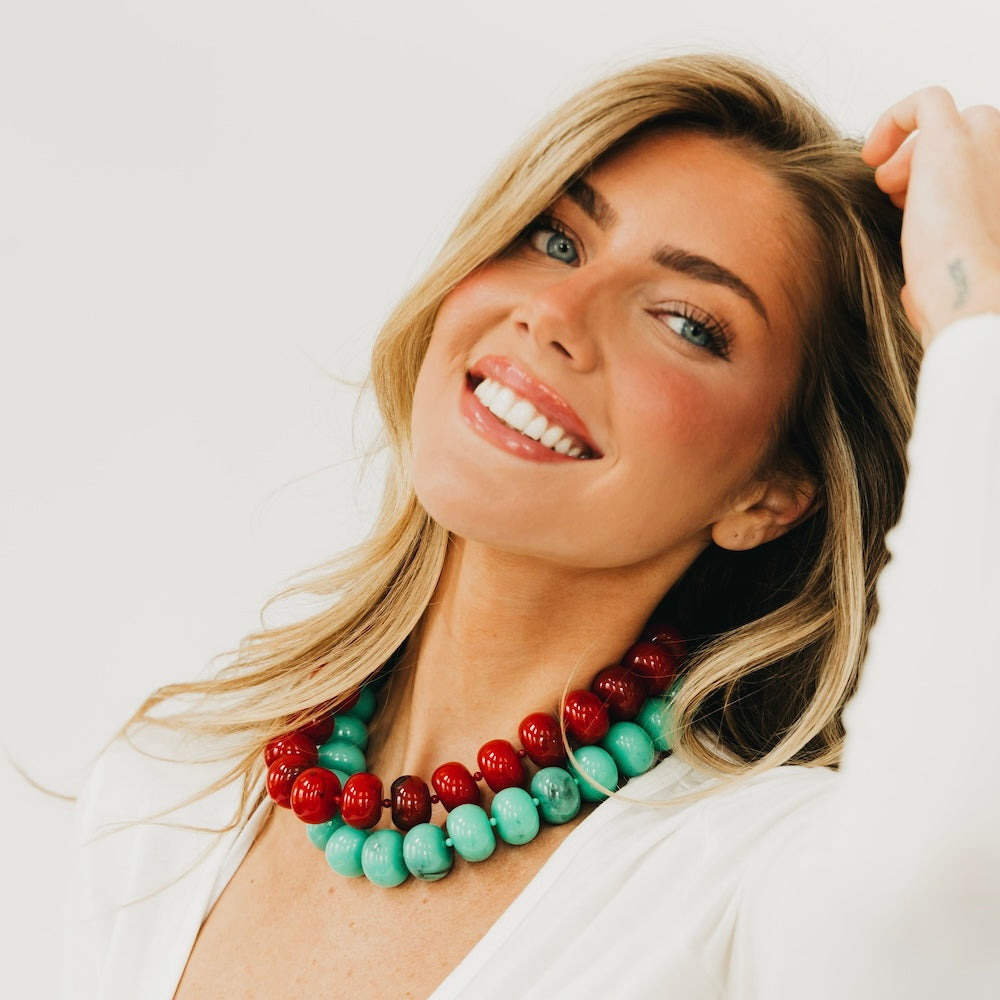 Bella Beaded Necklace - WATERPROOF