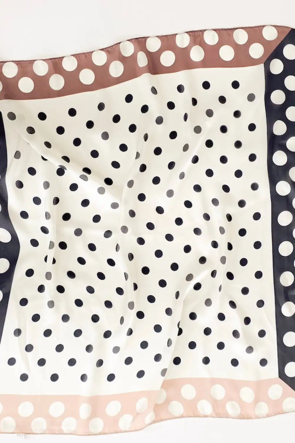 Betty Polka Dot Square Scarf - Hair Scarf
