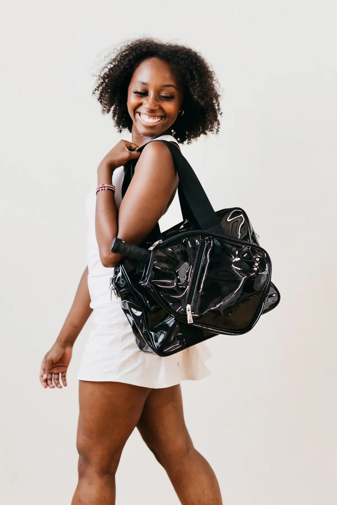 Poppy Patent Pickleball Bag - Tote Bag