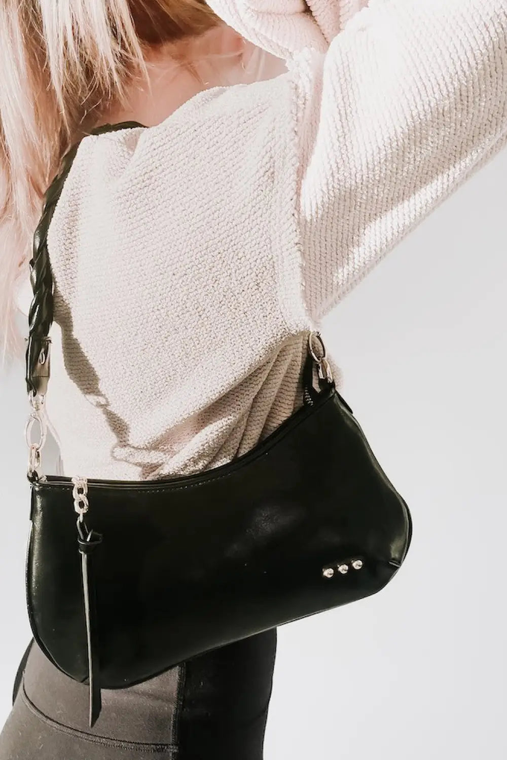 Brynlee Braided Vegan Leather Crossbody &amp; Shoulder Bag - Handbags