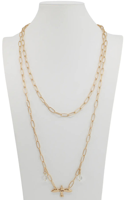 I Am Bird Long Chain Necklace - Long chain