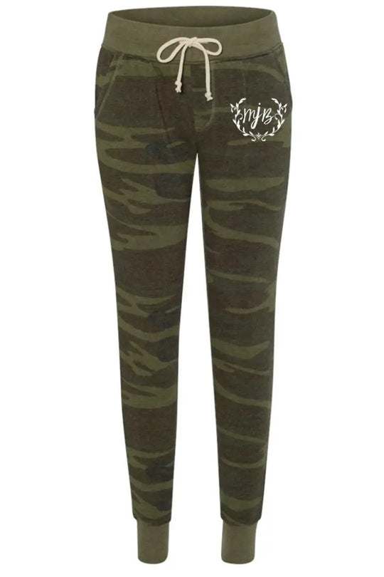 Camo Joggers With Logo - Melissa Jean Boutique
