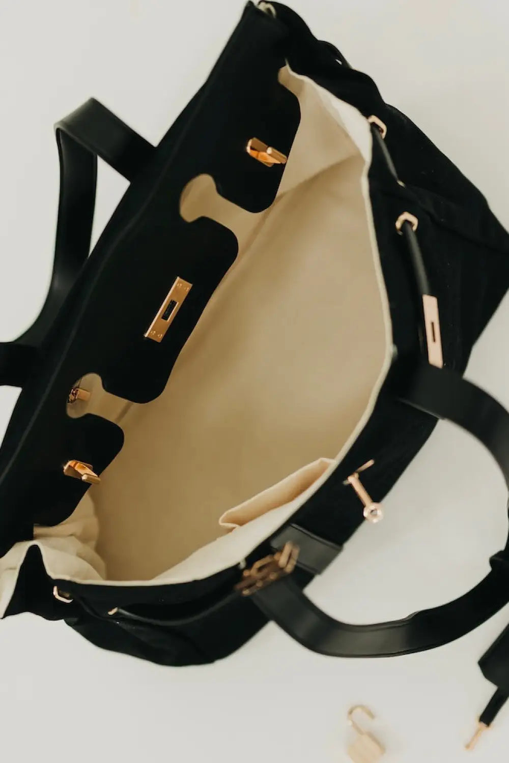 Cadence Canvas and Vegan Leather Tote - Tote Bag
