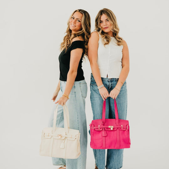 Cadence Canvas and Vegan Leather Tote