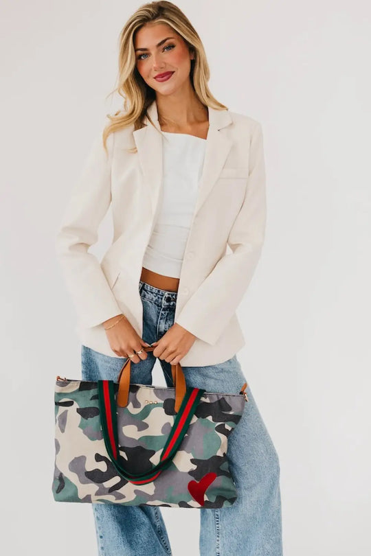 Chelsie Canvas Printed Tote