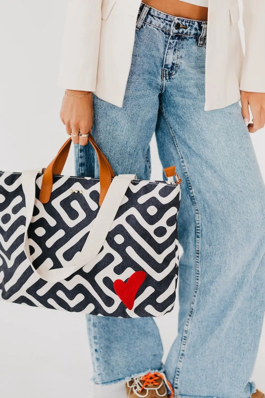 Chelsie Canvas Printed Tote