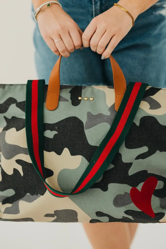 Chelsie Canvas Printed Tote - Camouflage - Tote Bag
