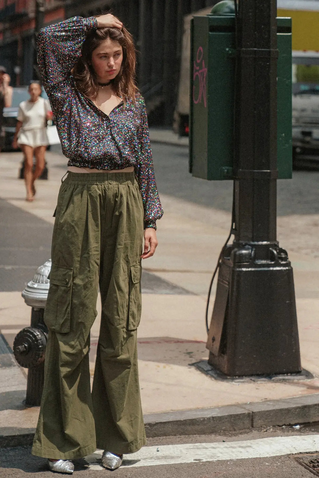 FREEDOM CALLS SEQUIN TOP - TOPS