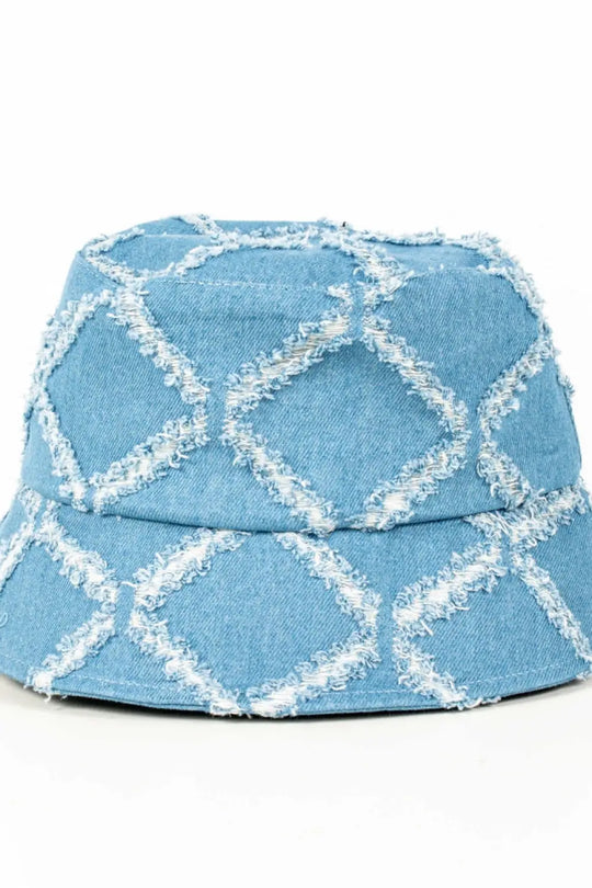 Diamond Print Bucket Hat - Bucket Hat