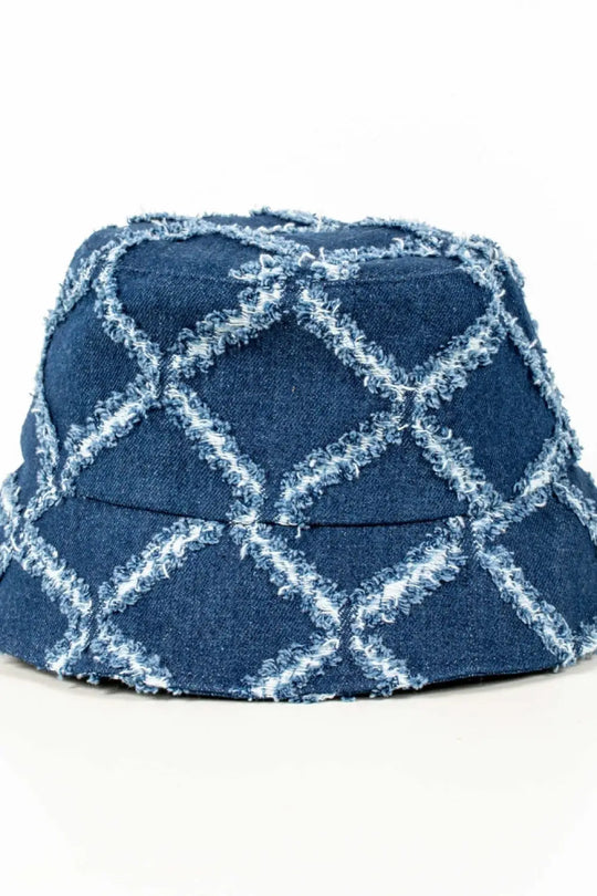 Diamond Print Bucket Hat - Bucket Hat