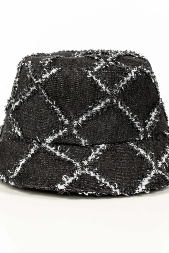 Diamond Print Bucket Hat - Bucket Hat