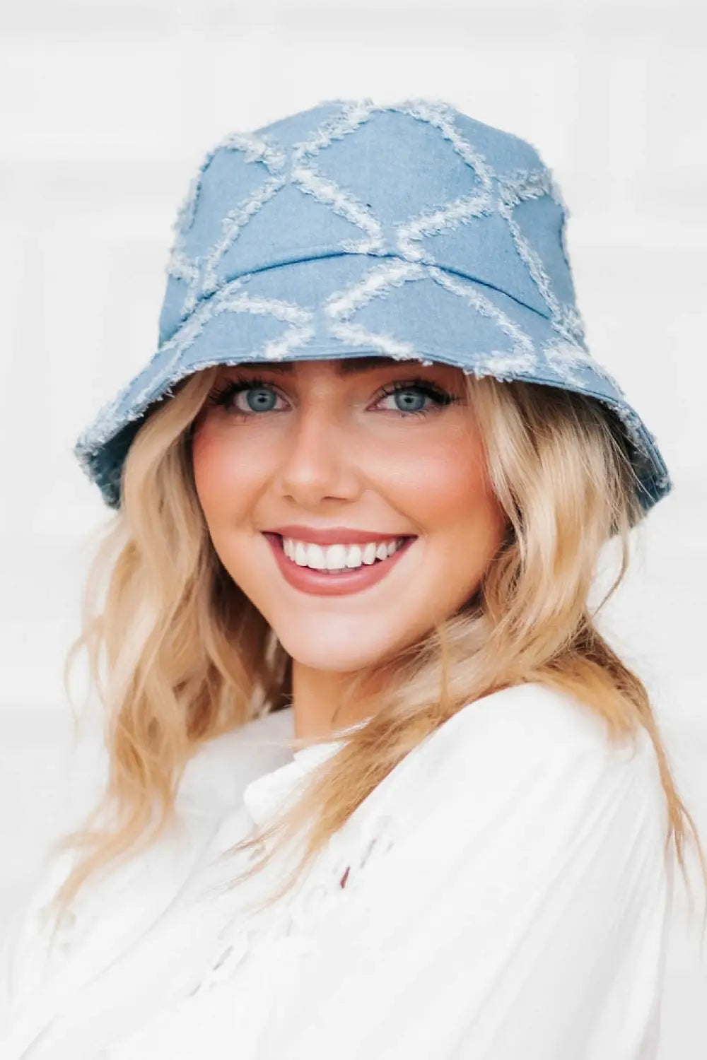 Diamond Print Bucket Hat - Bucket Hat