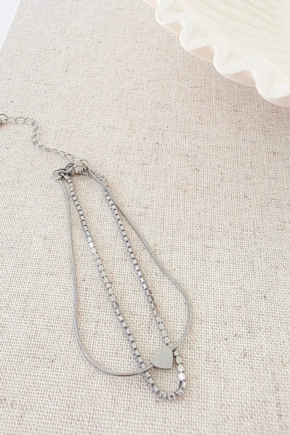 Double Love Tennis Bracelet - WATERPROOF - Silver - Bracelet
