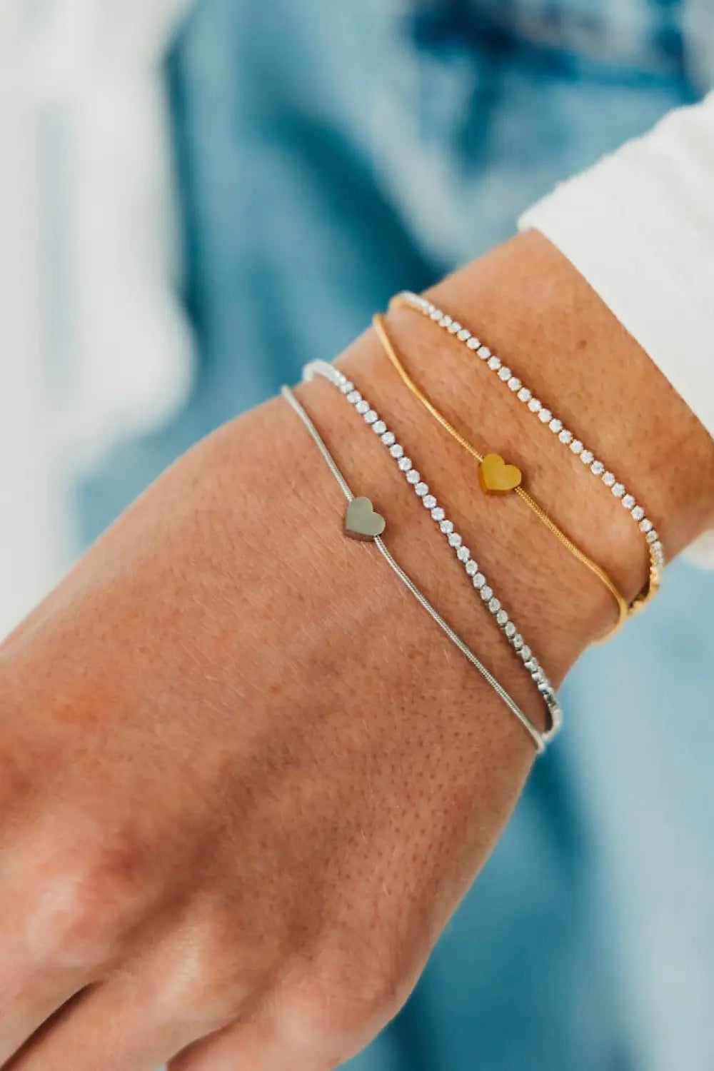 Double Love Tennis Bracelet - WATERPROOF - Bracelet