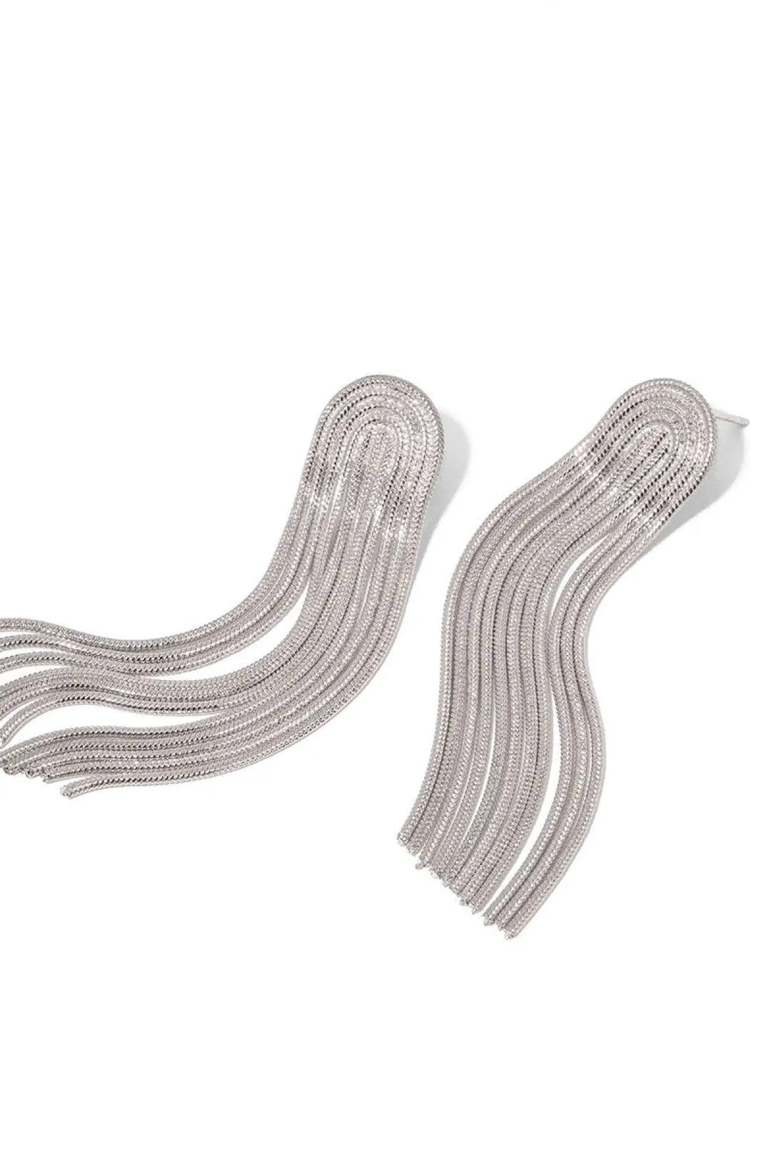 Dazzling Tassel Earrings - WATERPROOF - Silver - Earrings