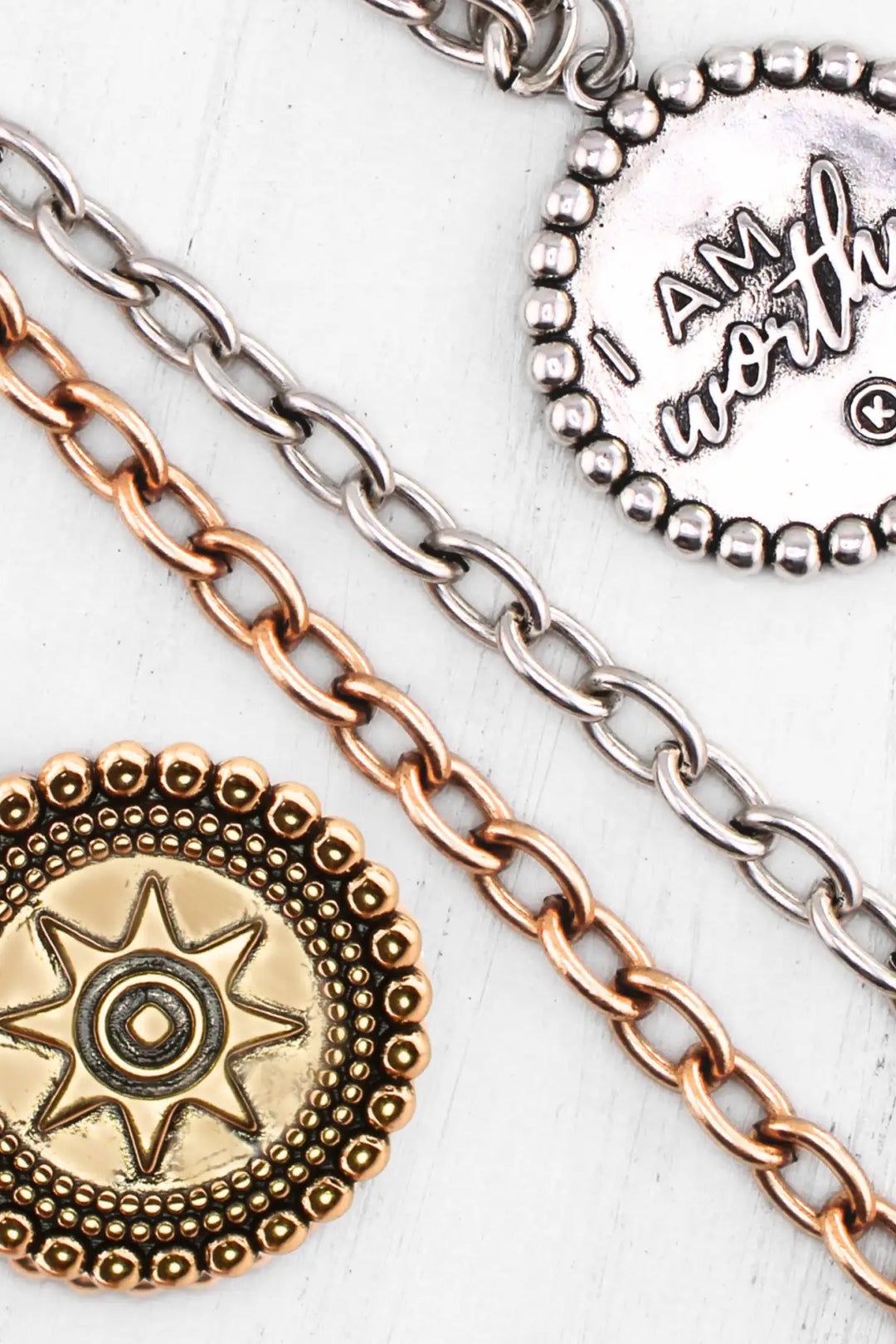 I Am Worthy Sun Essential Necklace - essential