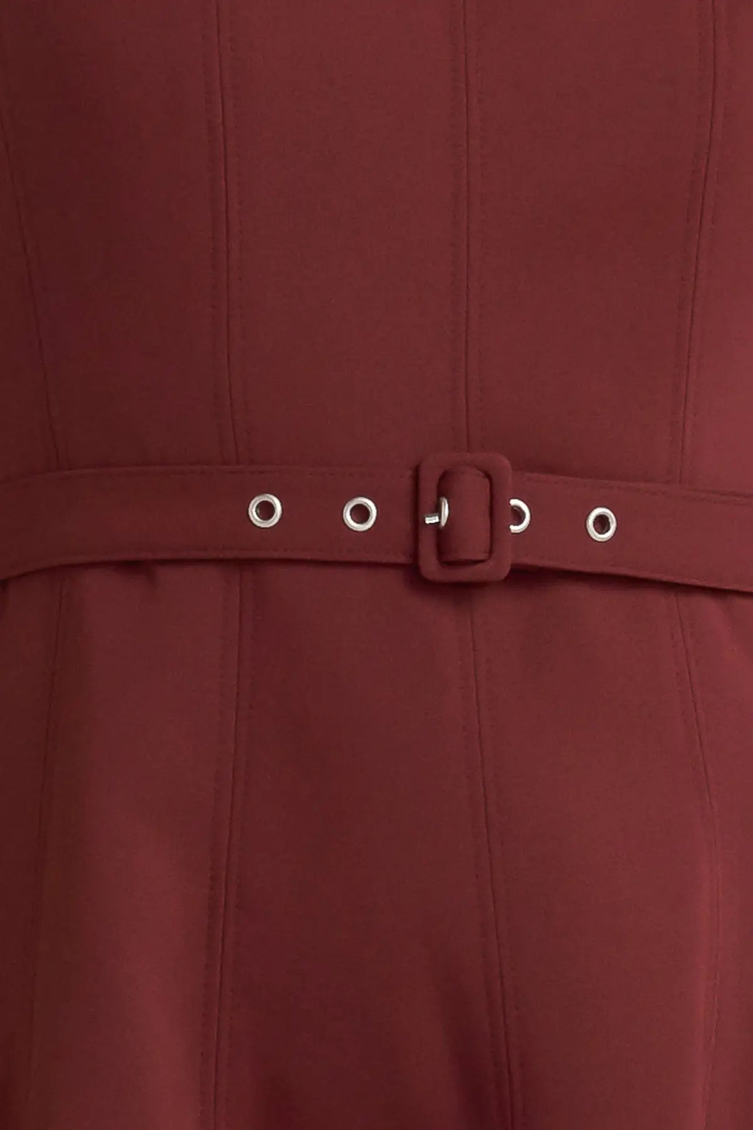 LIVING THE DREAM WINE WOVEN MIDI DRESS - DRESSES