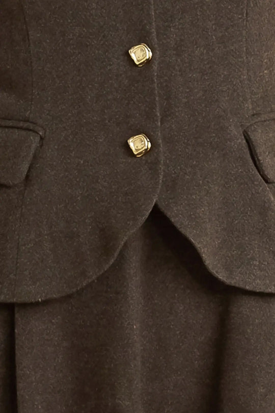 HERITAGE TAILOR WOVEN MIDI DRESS - DRESSES