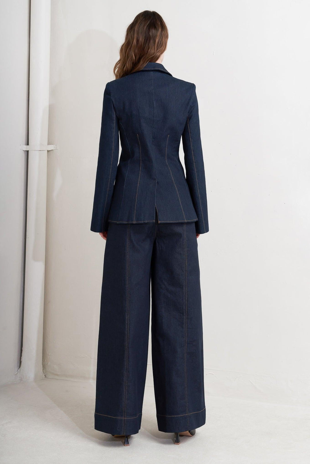 URBAN PANEL DENIM BLAZER - MELISSA JEAN