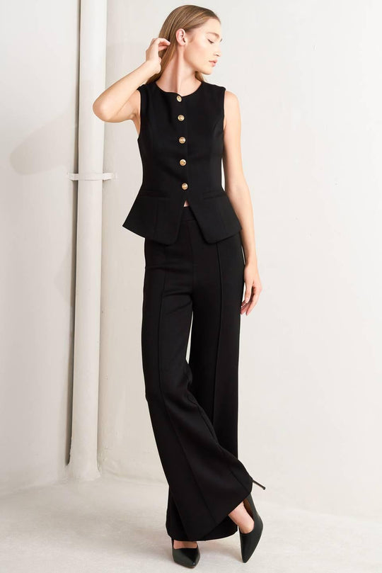 GLOSSY GLAM WOVEN VEST - MELISSA JEAN